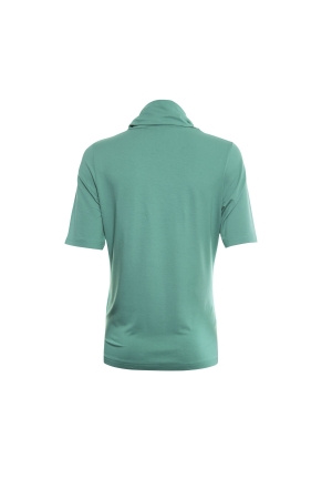 Sarto Fashion T-shirt rollcollar f645 green