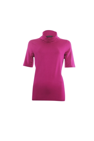 Sarto Fashion T-shirt rollcollar f937 magenta
