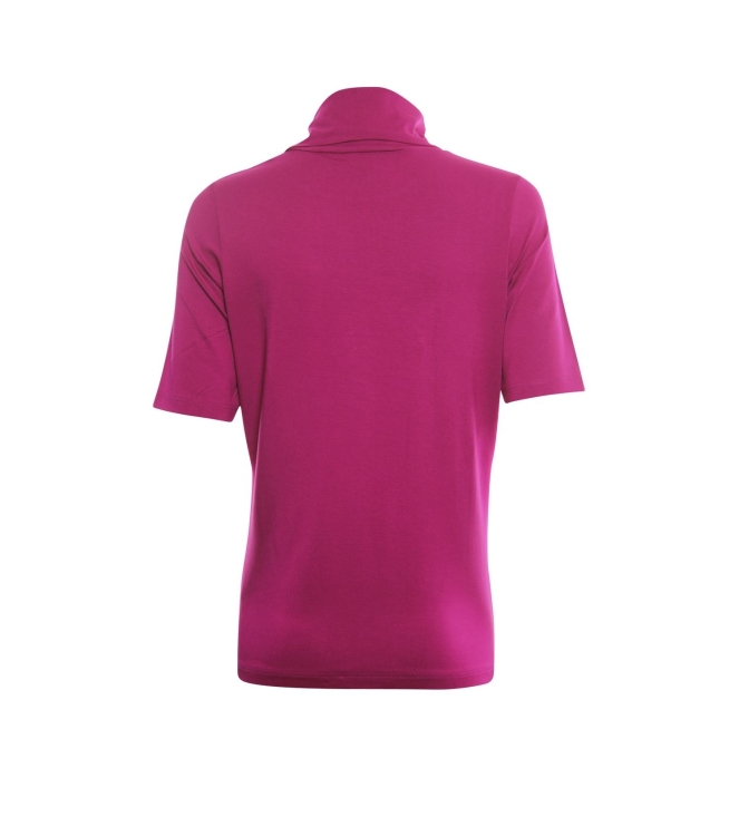 Sarto Fashion T-shirt rollcollar f937 magenta