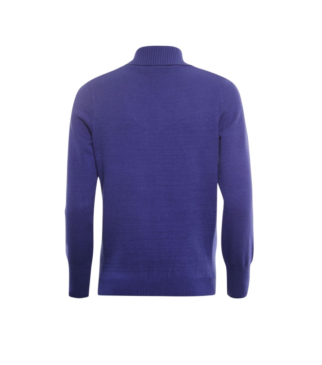 Sarto Fashion Pullover shawl v-neck f768 blue