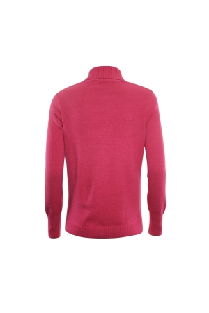 Sarto Fashion Pullover shawl v-neck f941 wildpink