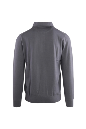 Born with Appetite Anton Polo Pullover Merino 940 Grijslicht-Groen
