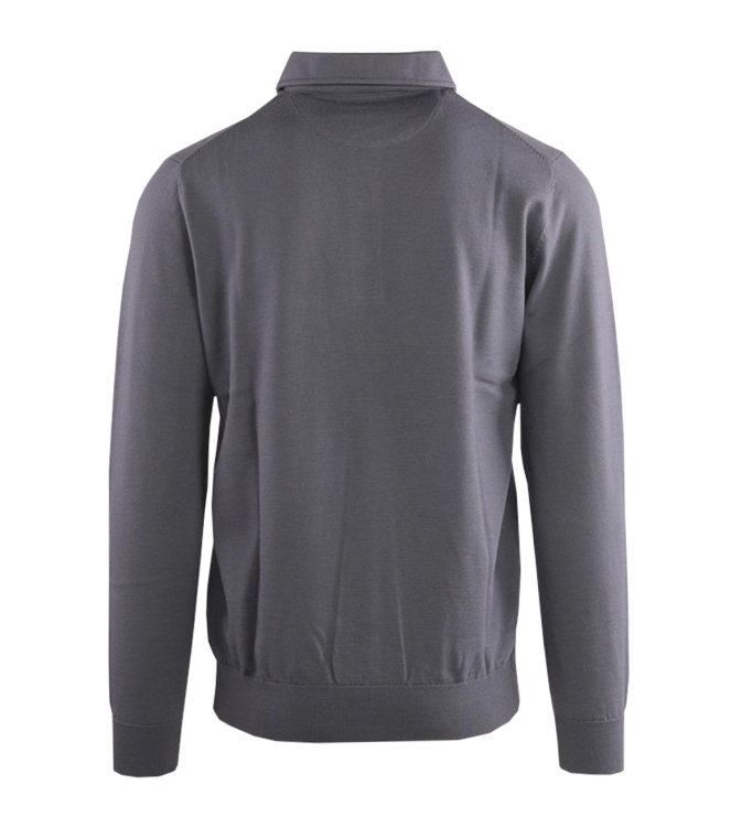 Born with Appetite Anton Polo Pullover Merino 940 Grijslicht-Groen