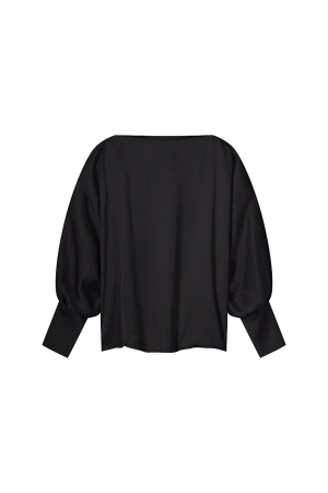 Summum Woman Top batsleeves silky touch 990 Black