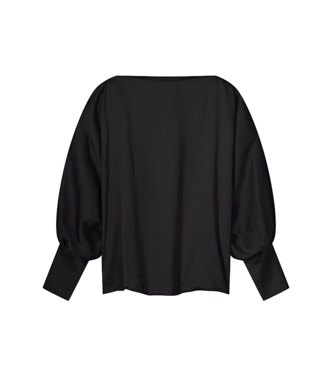 Summum Woman Top batsleeves silky touch 990 Black