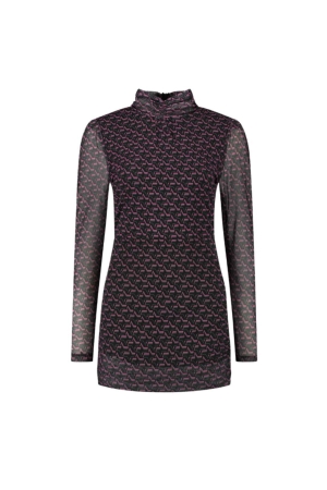 Nikkie Vally Dress 9183 Black/Raspberry Rose