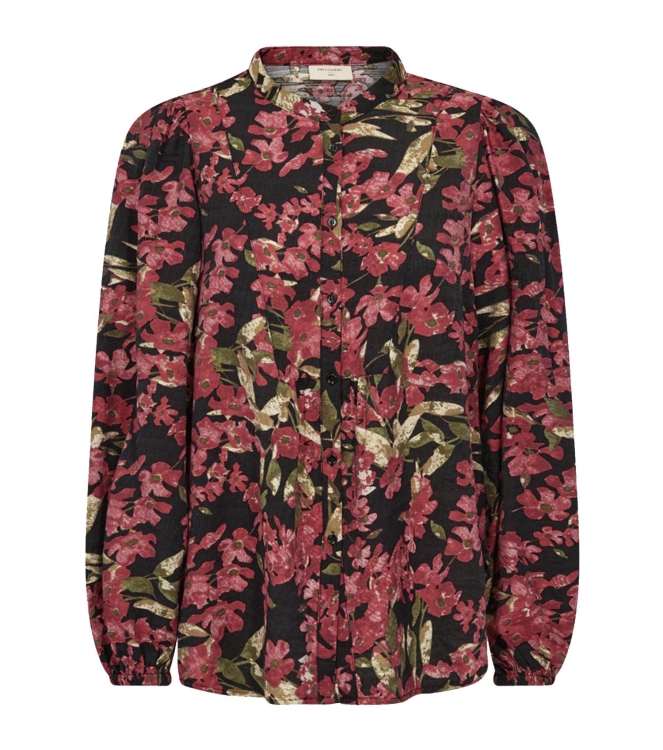 Freequent Shirt Black w. Rococco Red