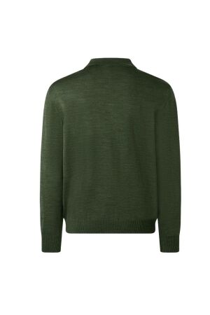 Maerz Pullover Polokragen Knopf 1/1 Arm 275 groen