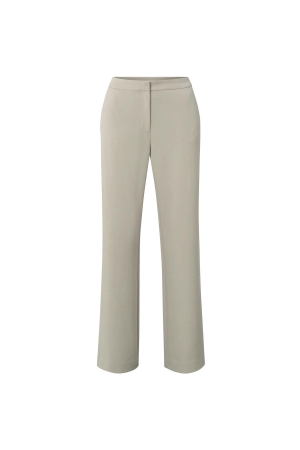 Yaya Soft high waist pantalon with Pure Cashmere Brown