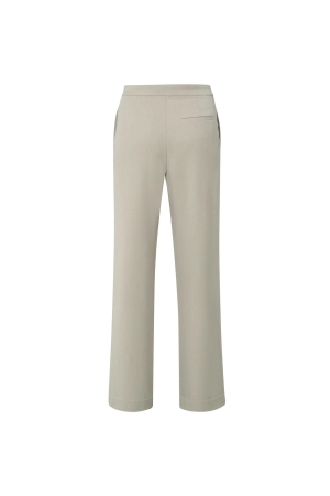 Yaya Soft high waist pantalon with Pure Cashmere Brown