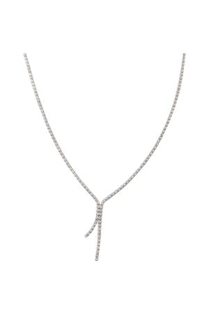 Abrazi Jet Ketting Zilver Zilver