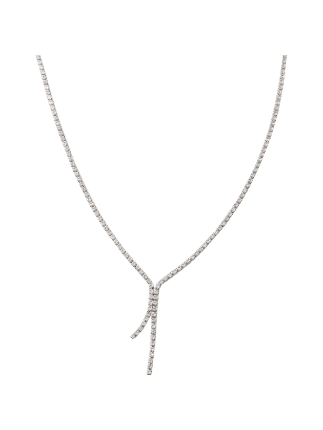 Abrazi Jet Ketting Zilver Zilver
