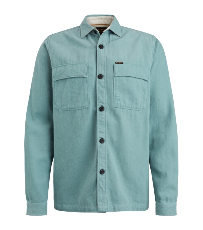 PME Legend Long Sleeve Shirt Ctn Moleskin 5152 Smoke Blue