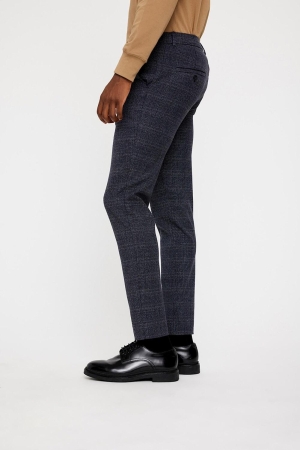 Plain JOSH 083 DARK BLUE CHECK dark blue check
