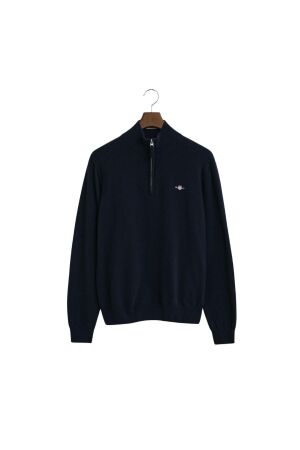 Gant SUPERFINE LAMBSWOOL HALF ZIP 410 MARINE