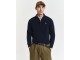 Gant SUPERFINE LAMBSWOOL HALF ZIP 410 MARINE
