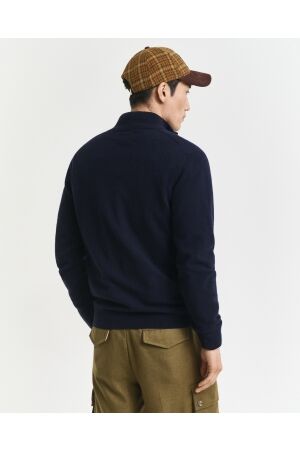 Gant SUPERFINE LAMBSWOOL HALF ZIP 410 MARINE