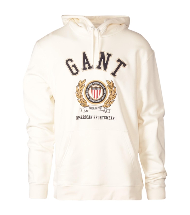 Gant CREST SWEAT HOODIE 130 CREAM