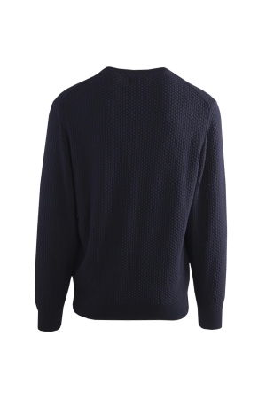 Gant COTTON TEXTURE C-NECK 433 EVENING BLUE