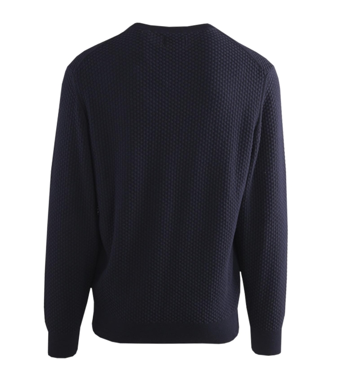 Gant COTTON TEXTURE C-NECK 433 EVENING BLUE