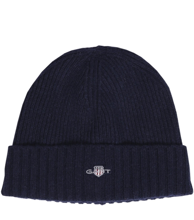 Gant UNISEX. SHIELD WOOL BEANIE 410 MARINE