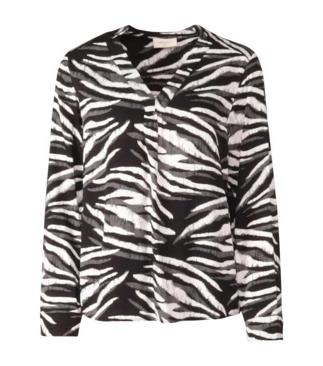 Freequent Blouse Black w.Eiffel Tower