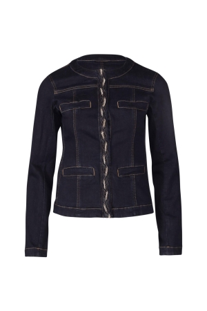 Liu Jo Braid Denim E Color Jacket Den Blue in Braid W