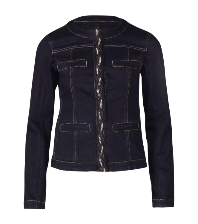 Liu Jo Braid Denim E Color Jacket Den Blue in Braid W