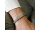 Steel and Barnett Leather Bracelet LBG/003 Iron