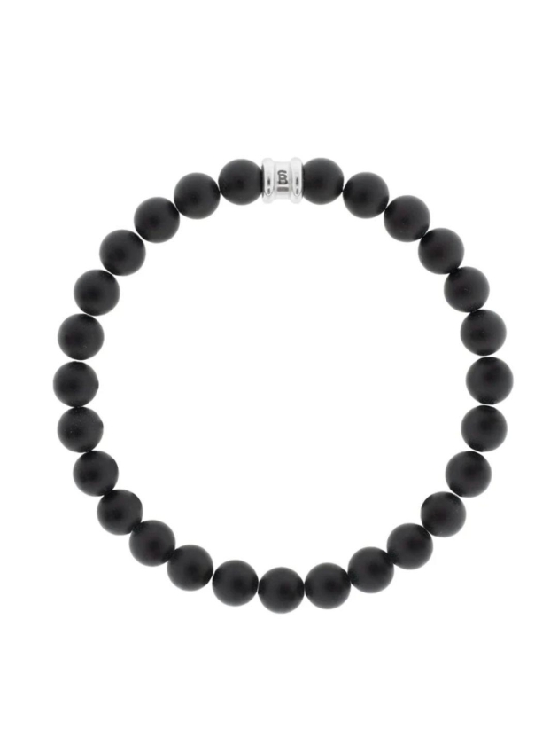 Steel and Barnett Stones Bracelet SBB/023 Matt Black