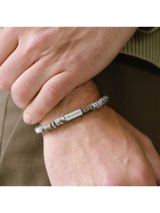 Steel and Barnett Stones Bracelet SBCC/002 Matt Moreno