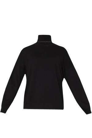 Liu Jo f.12 Basic Shine Sweater Nero
