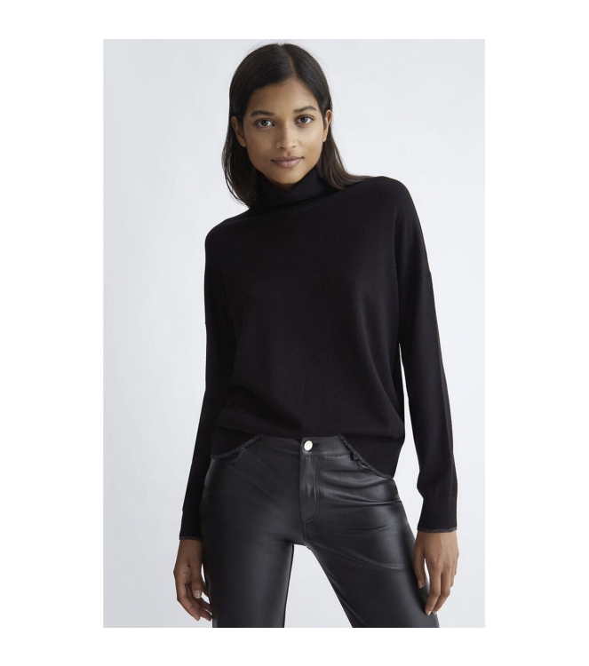 Liu Jo f.12 Basic Shine Sweater Nero