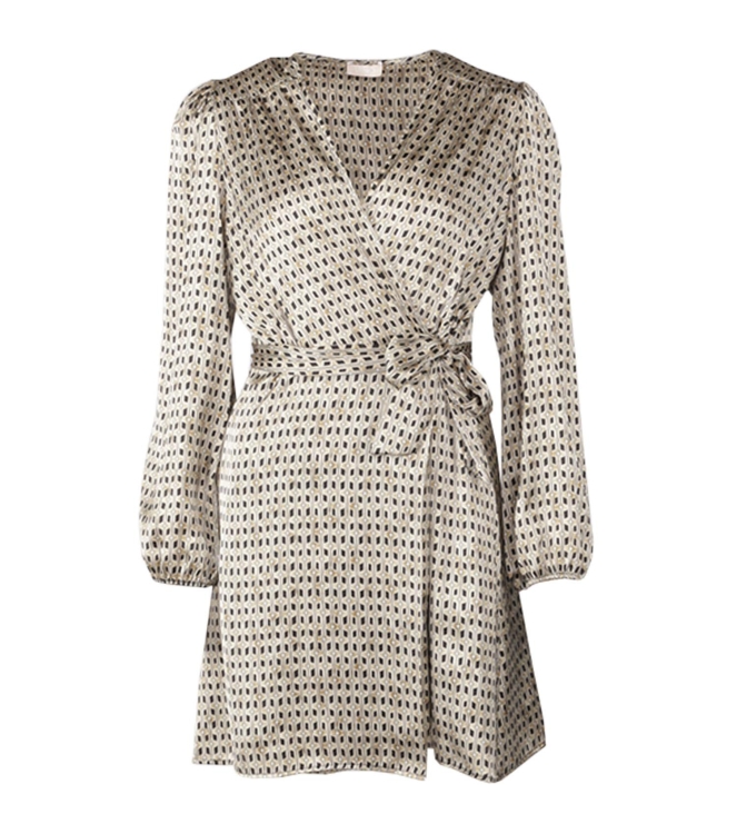 Liu Jo LiuJo Satin Stampato Dress Natural Geom.Chain