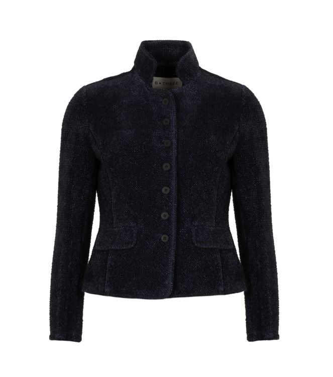 B-Three Soft unlined jacket 489_ink blue melange