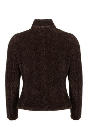 B-Three Soft unlined jacket 746_brown melange