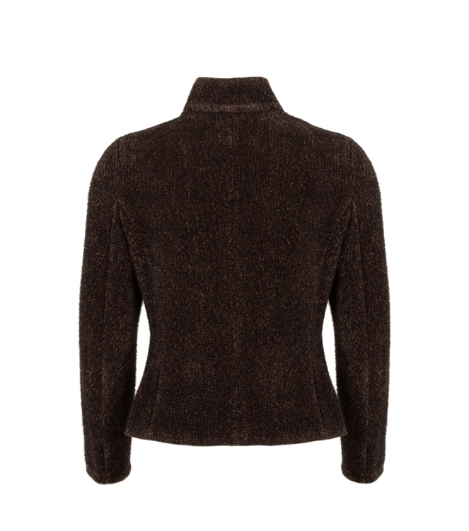 B-Three Soft unlined jacket 746_brown melange