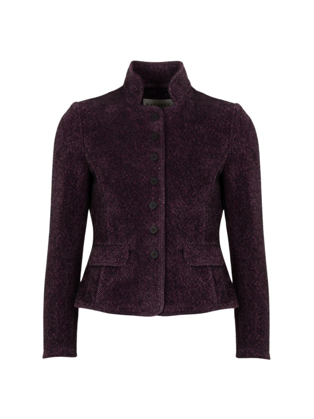 B-Three Soft unlined jacket 546 Violet red