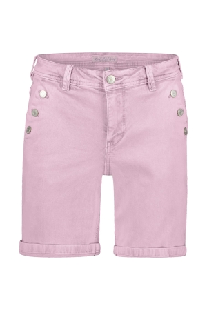 Red Button Bibette short coloured denim Rosebloom