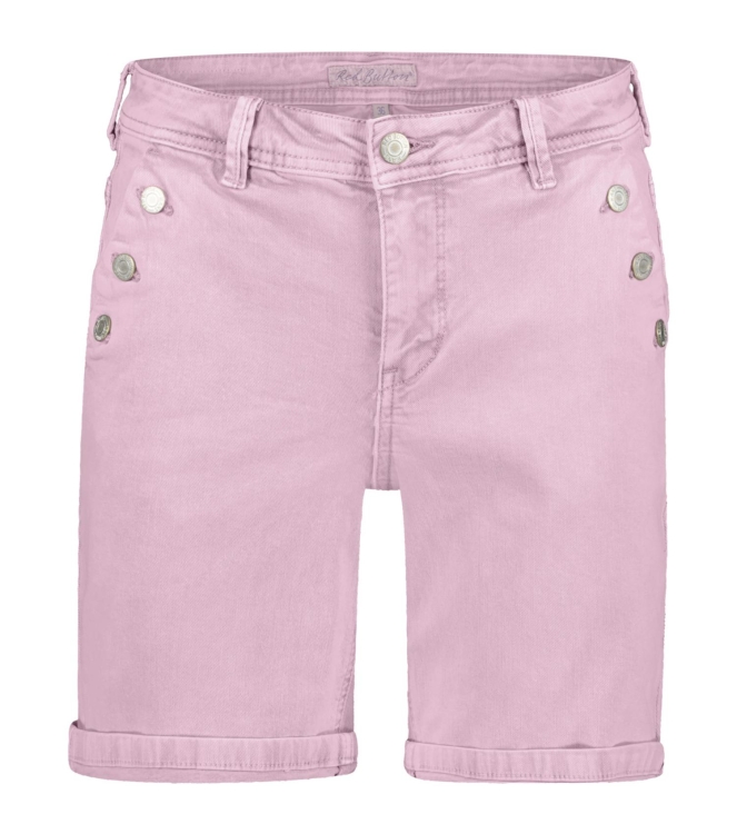 Red Button Bibette short coloured denim Rosebloom