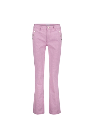 Red Button Bibette coloured denim stripe Cyclaam