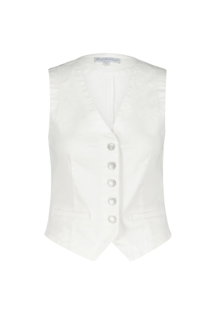 Red Button Waistcoat offwhite Off White
