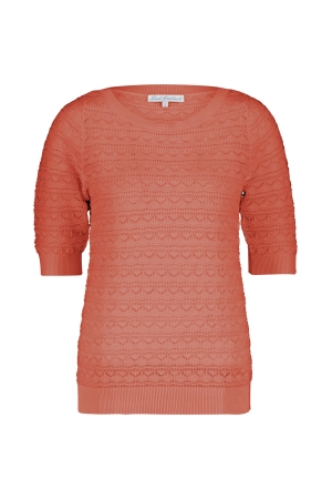 Red Button Sweet pointelle Light flamengo
