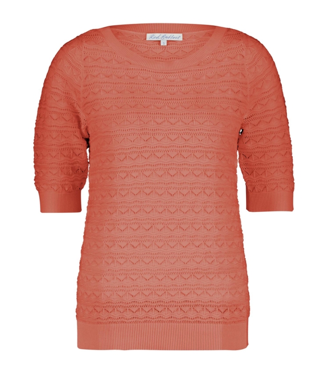 Red Button Sweet pointelle Light flamengo