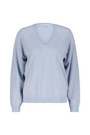 Red Button Fay fine knit lurex Blue/silver