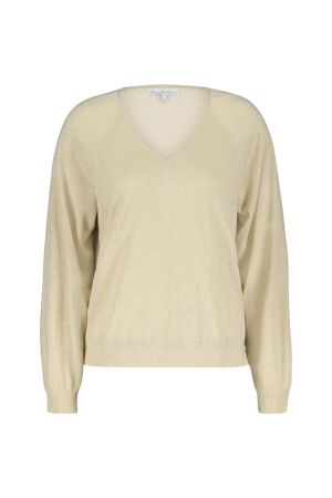 Red Button Fay fine knit lurex Champagne/gold