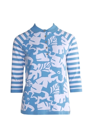 Golle Haug Pullover LOS 3/4 Arm 640 Azur
