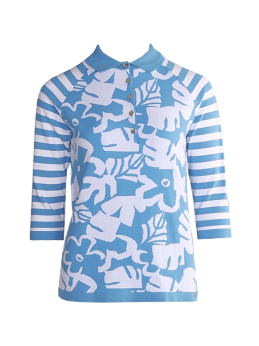 Golle Haug Pullover LOS 3/4 Arm 640 Azur