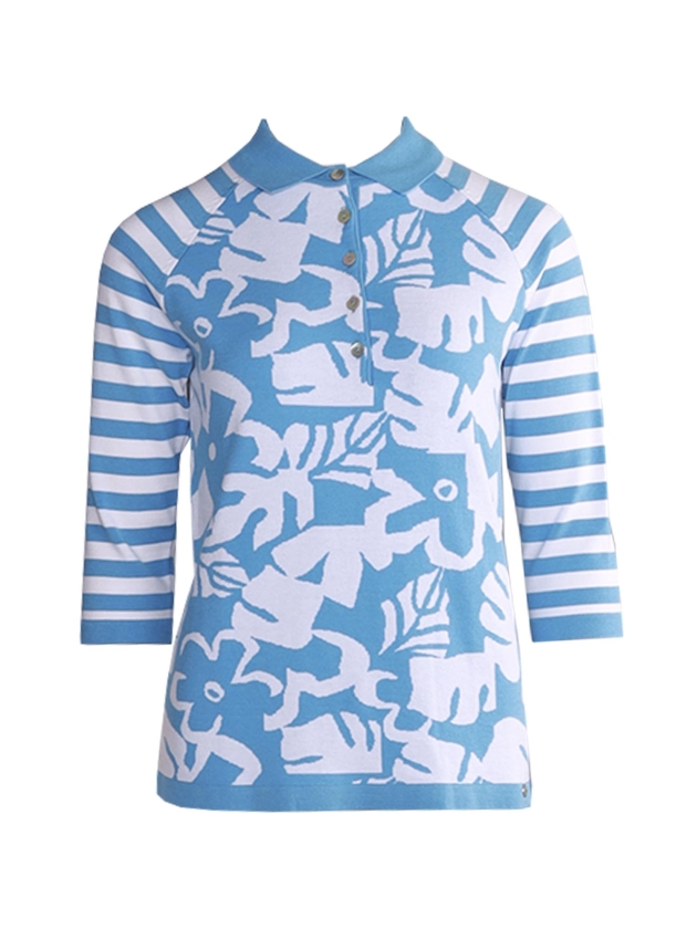 Golle Haug Pullover LOS 3/4 Arm 640 Azur