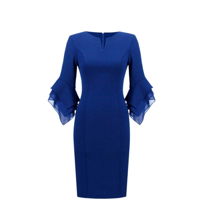 Joseph Ribkoff LDS Dress 2922 Kobalt Blauw